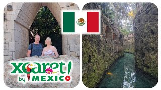 Xcaret Park Mexico Vlog 2024 | Swimming Through A Beautiful Cenote!