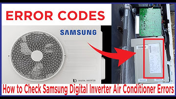 How to Check Samsung Digital Inverter Air Conditioner Errors