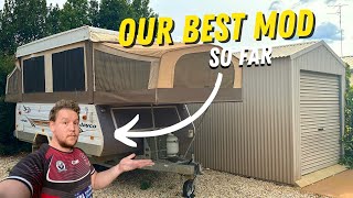 The BEST DIY MOD we&#39;ve done to Our JAYCO HAWK so far OFFGRID WATER
