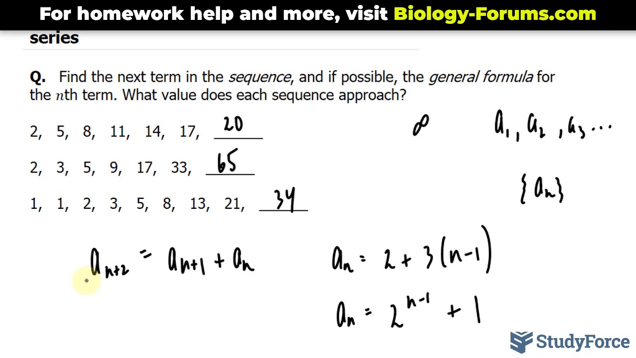 Finding a Formula (General Term) for any Sequence - YouTube