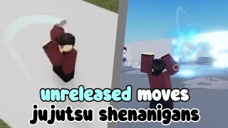 unreleased moves that never came out - full showcase (jujutsu shenanigans)