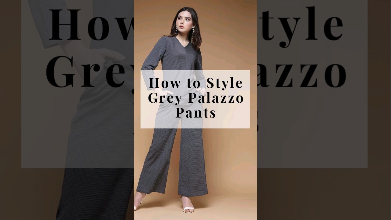 How to Style Grey Palazzo Pants 👖 Bottoms for women| Ethnic fusion 
