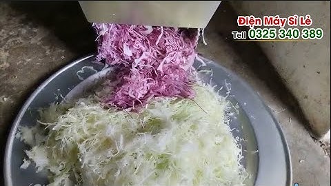 Máy bào sợi - thái sợi bắp cải làm salad, nộm bắp cải, cải bắp, bắp sú cực mỏng
