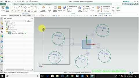 NX Sketch Curve Tutorial for Beginners 01 - Tamil