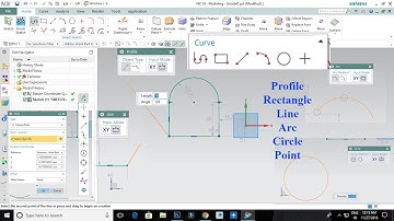 NX Sketch Curve Tutorial for Beginners 01 - Tamil