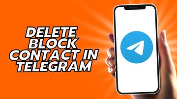 How To Delete Block Contact In Telegram
