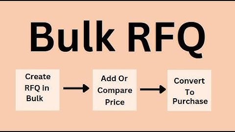 Create Bulk RFQ in Odoo || Odoo Custom App