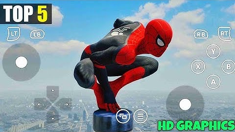Top 5 Open World Spider Man Games For Android 2023 | High Graphics