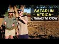 5 Things to Know Before Booking a SAFARI in AFRICA
