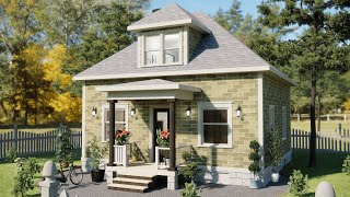 Small 2-Story House Tour: 26x30 ft Floor Plan Walkthrough