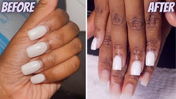 DOING MY OWN ACRYLIC NAILS 💅 | FIRST TIME (FILL IN) | THIS IS WHAT A REAL BEGINNER LOOKS LIKE 😭