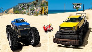 Gta 5 Monster BigBrat car Vs Gta 5 Monster Truck  - Which Is Best?