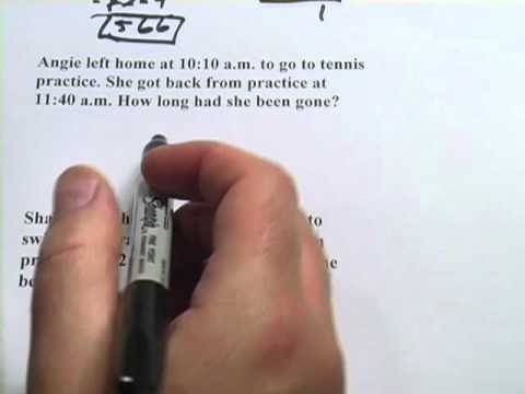 Elapsed Time Problems