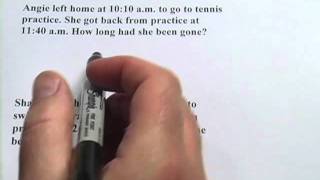 Elapsed Time Problems