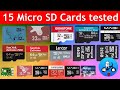 15 SD cards speed test.