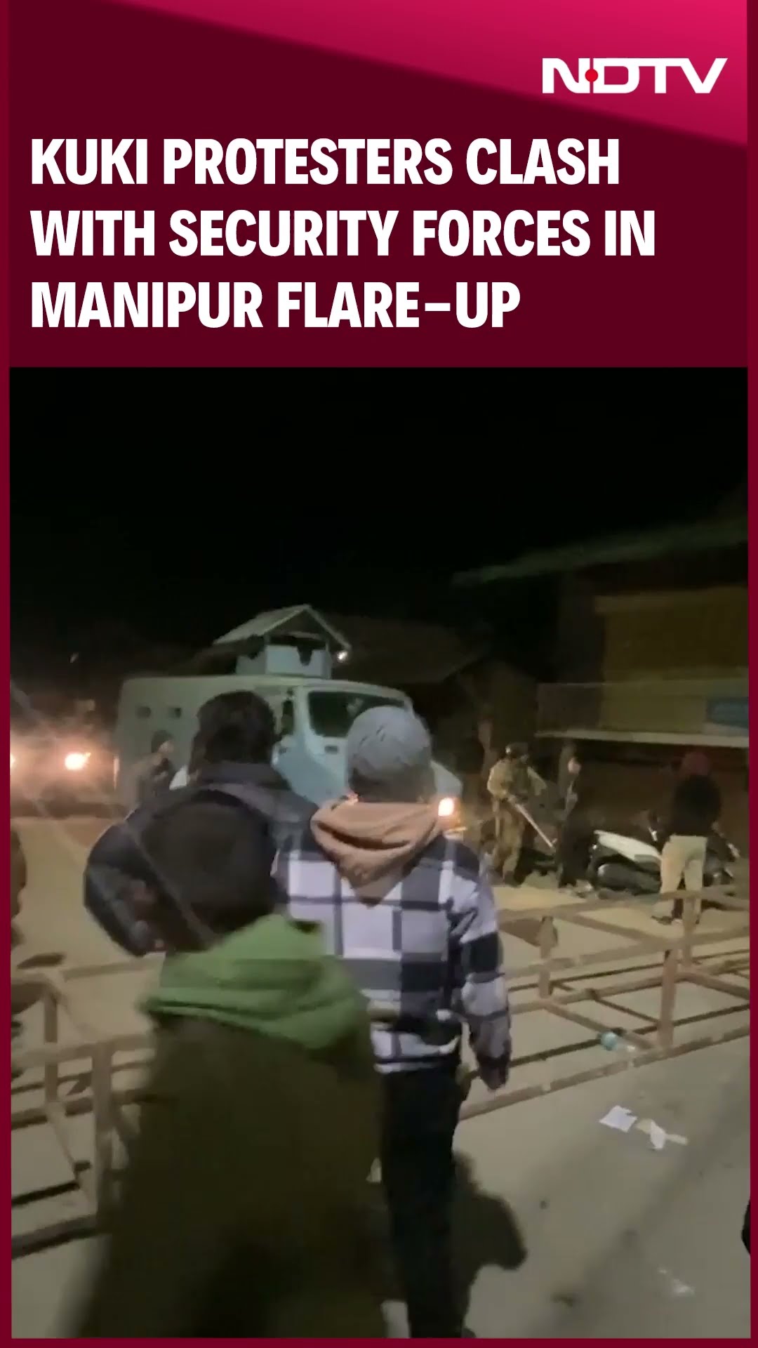 Manipur Violence | Kuki Protesters Clash With Security Forces In Manipur's Kangpokpi
