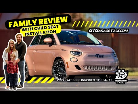 2024 Fiat 500e Inspired by Beauty: Family Review with Child Seat Installation