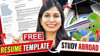 How to write Resume/CV for studying abroad | With FREE template screenshot 3
