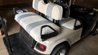 Recovering EZGO seat cushions by Jeff Lynn 724 views 2 years ago 2 minutes, 35 seconds