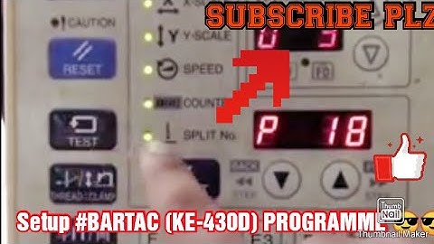 SETUP...BROTHER(KE-430D) PROGRAMME... AND REST FUNCTION