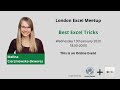 Best Excel Tricks from Malina Cierzniewska-Skweres - 13th January 2021
