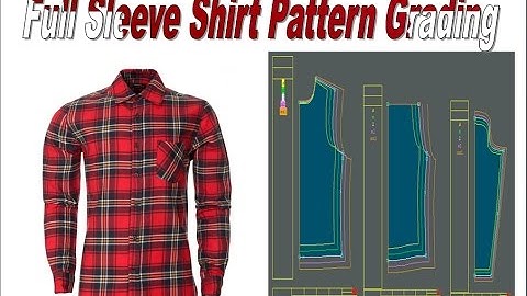 Lectra Modaris Full Sleeve Shirt Pattern and Grading Tutorial (EASY Step-by-Step)