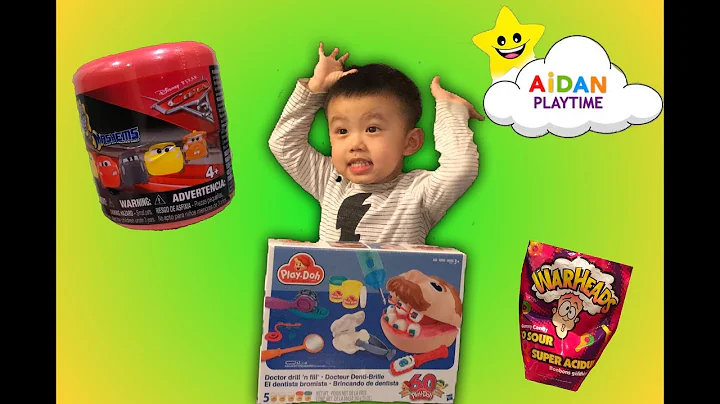 PLAY DOH Doctor Drill N Fill Playset!Doctor Drill eats SOUR candy!Cars 3 MASHEM!