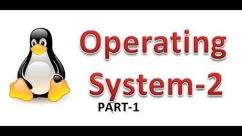 Operating System - Module-2 (Part-1)