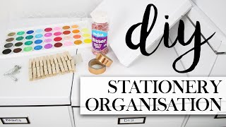 DIY Stationery Supplies Organisation & Storage #TheAugustDaily