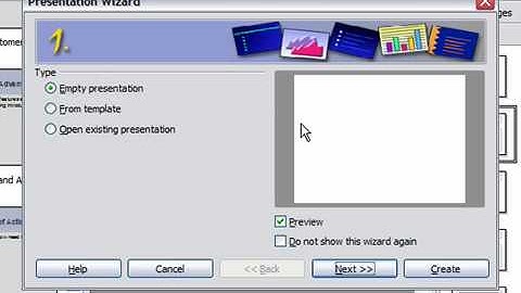 Create a New Empty Presentation in OpenOffice Impress