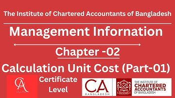 CL-MI Chapter 02 | Unit Cost Calculation (Part 1) | New Class 2025 | Mr. A K M Mesbahul Karim FCA