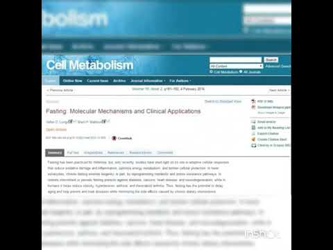 Cell Metabolism fasting molecular mechanisms and clinical applications