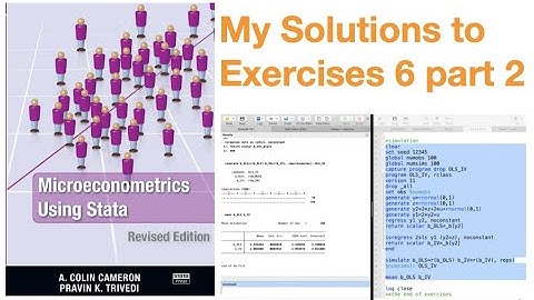 Microeconometrics using Stata: Solutions to Exercises 6 part 2
