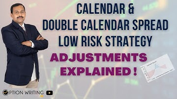 Calendar Spread | Double Calendar Spread Option Strategy and Adjustments