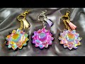 #1333 Amazing Colour Shifting Effects In These Holographic Resin Lotus Flower Keychains