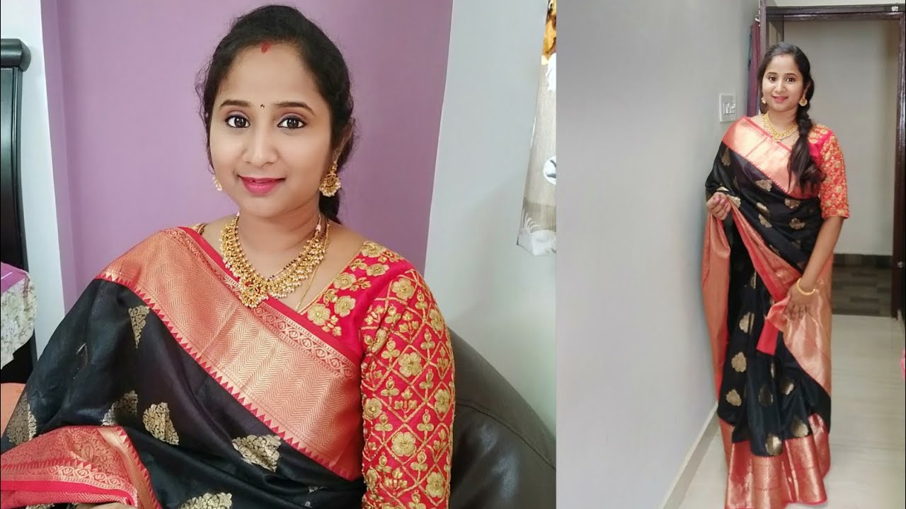 Subscriber Gift Traditional Party Wear Makeup Look Hair