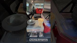 @Rivian Rivian R1S coffee latte while having power outage in Malibu
