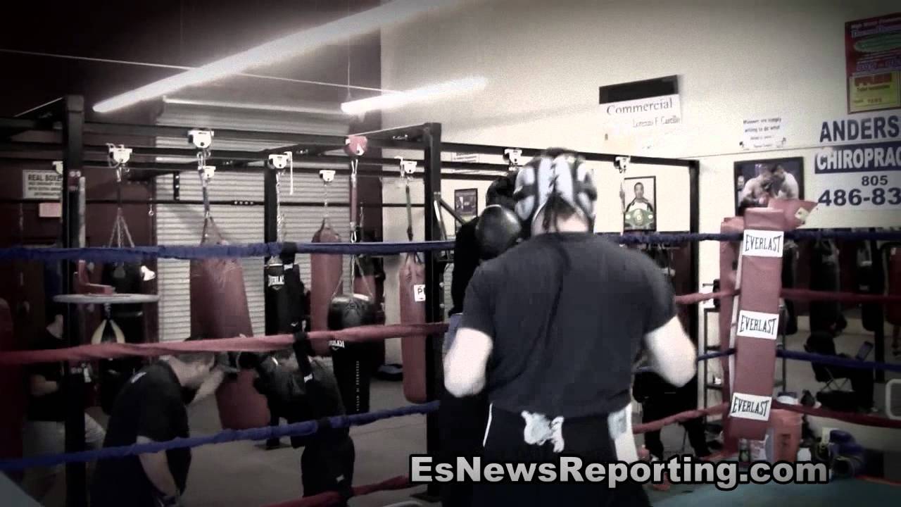 Sparring In Oxnard California Esnews Boxing Youtube