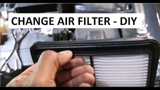 2014  2020 Nissan Rogue engine air filter replacement  DIY video