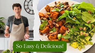 Vegan Recipes - Smoky Sweet Potato with Beans & Guacamole (So easy + delicious!)