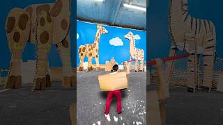 Cardboard Man And Animals