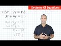 Solving Systems Of Equations - The Elimination Method