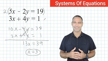 Solving Systems Of Equations - The Elimination Method