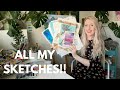 Showing you ALL my sketches!!