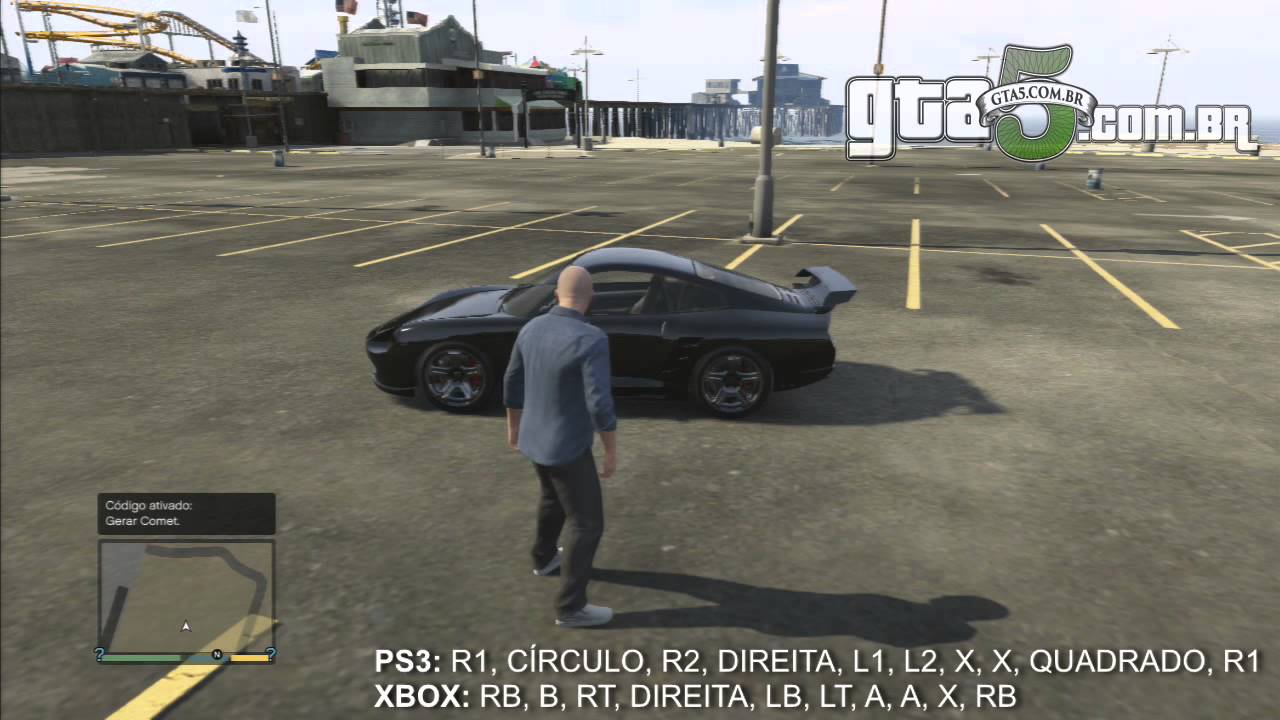 Código do carro Comet do GTA V de PS3