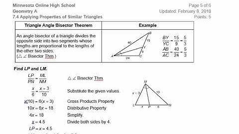 Geometry: Applying properties of similar triangles HELP video