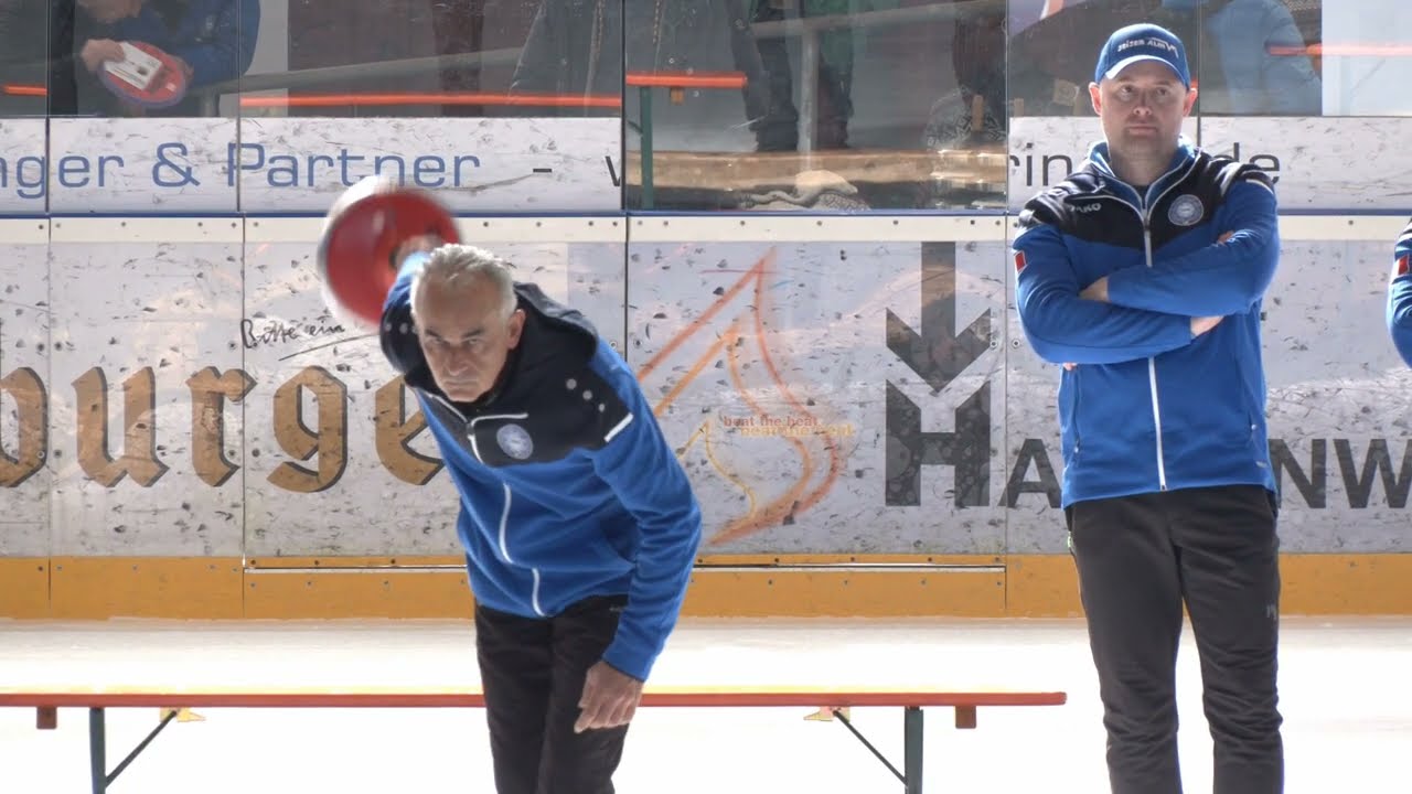 Eisstock EM 2024, Page Play Off 2. Quali, Österreich : Italien