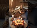 #animalintelligence #cat #cake #o #cute #aiandcats #happybirthday #aicats #funny #kitten