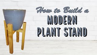 How to Build a Wooden Plant Stand | Spring Woodworking Project | Modern Design by Woodsongs by Russell 489 views 1 year ago 9 minutes, 12 seconds