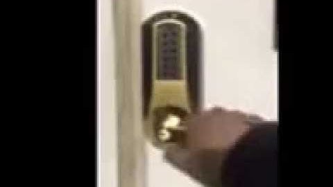 E-plex Kaba 5000 series lock Pushbutton lever electronic commercial lock